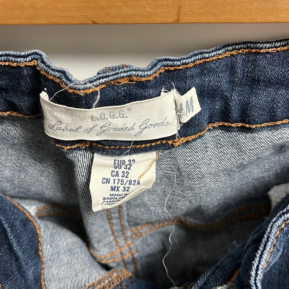 Super soft, Bermuda length H&M denim shorts. Size 32